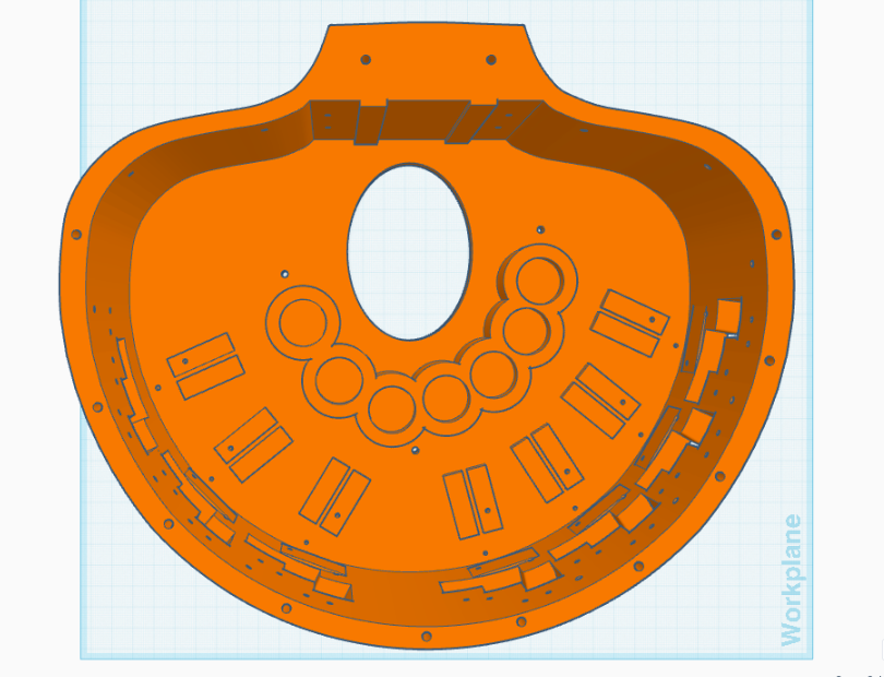 One-piece version of the pedal base for the OpenPedal system, designed for simplified assembly and improved structural integrity.